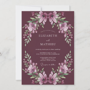 Pflaumenblüten-Hochzeit Einladung