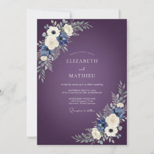 Pflaumenblüten-Hochzeit Einladung