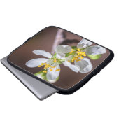 Pflaumenblüten Laptopschutzhülle (Vorne Knopf)