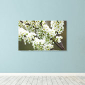 Pflaumenblüten Leinwanddruck (Insitu (Holzboden))