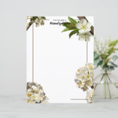 Pflaumenblüten, nicht ausgekleidet, Papierblätter (Stehend Vorderseite)