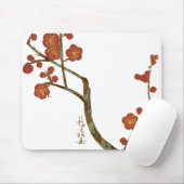 Pflaumenblüten, Ogata Korin, japanische Kunstkunst Mousepad (Mit Mouse)