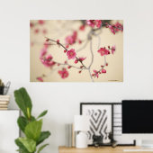 Pflaumenblüten Poster (Heimbüro)