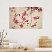 Pflaumenblüten Poster (Küche)