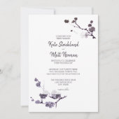 Pflaumenblütenhochzeit Einladung (Vorderseite)