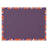 Pflaumenfestes Tigerband Tischdecke (Vorderseite (Horizontal))