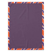 Pflaumenfestes Tigerband Tischdecke (Vorderseite)
