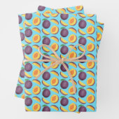 Pflaumenfrucht Geschenkpapier Set (Beispiel)