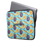 Pflaumenfrucht Laptopschutzhülle (Vorderseite Links)