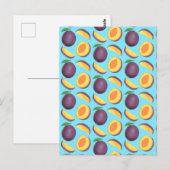 Pflaumenfrucht Postkarte (Vorne/Hinten)