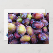 Pflaumenfrüchte Foto-Postkarte Postkarte (Vorne/Hinten)