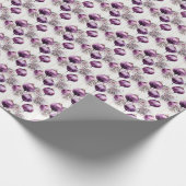 Pflaumenfusion: Eine Fusion von Lila und Gold Geschenkpapier (Ecke)