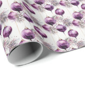 Pflaumenfusion: Eine Fusion von Lila und Gold Geschenkpapier (Rolleneckpunkt)