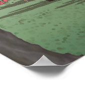 Pflaumengarten Poster (Ecke)