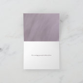 Pflaumengoldrahmen moderne Hochzeit danke Karte (Innenseite)