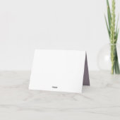 Pflaumengoldrahmen moderne Hochzeit danke Karte (Rückseite)