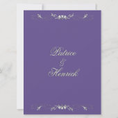 Pflaumenhochzeit Einladung (Rückseite)