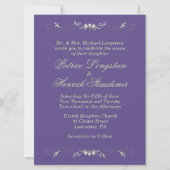 Pflaumenhochzeit Einladung (Vorderseite)