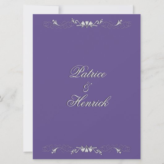 Pflaumenhochzeit Einladung (Rückseite)