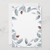 PflaumenHochzeit Lila und Burgund Einladung (Rückseite)