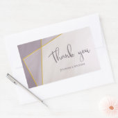 Pflaumenhochzeit Rechteckiger Aufkleber (Umschlag)