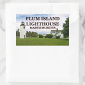 Pflaumeninsel Leuchtturm, Massachusetts Stickers (Tasche)