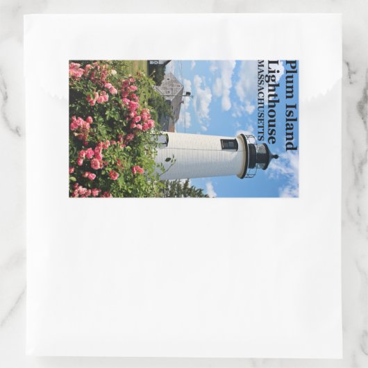 Pflaumeninsel Leuchtturm, Massachusetts Stickers (Tasche)