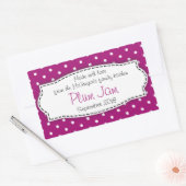 Pflaumenkonfitüre, lila Aufkleber (Umschlag)