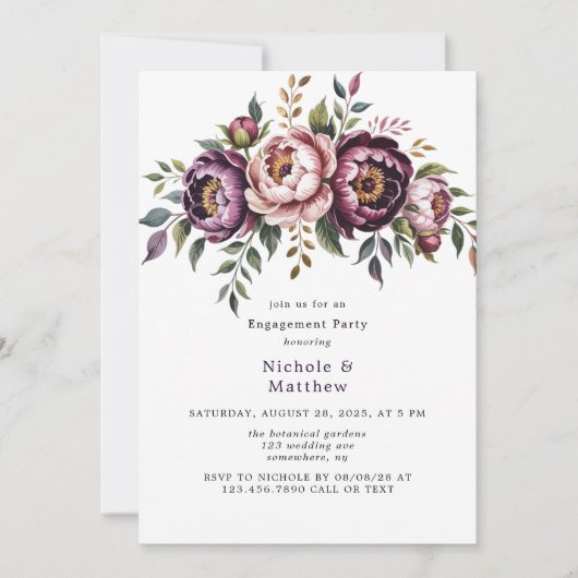 Pflaumenkoppler Einladung (Vorderseite)