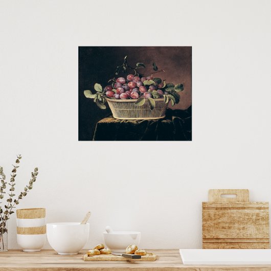 Pflaumenkörbe Poster (Küche)