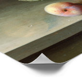 Pflaumenkörbe und Korb von Erdbeeren, 1632 Poster (Ecke)