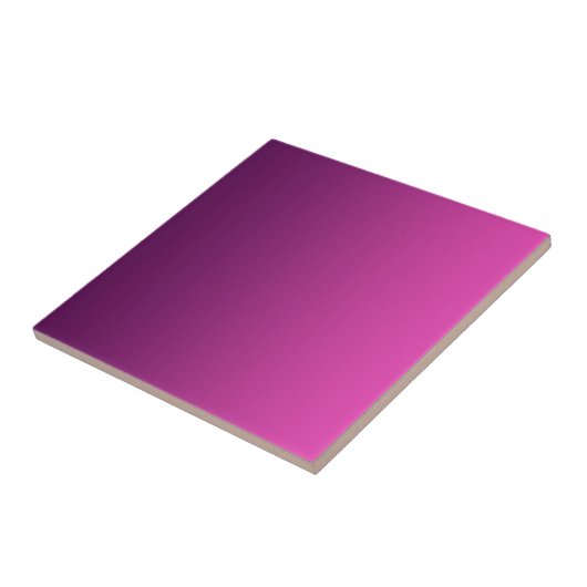 Pflaumenleidenschaft - Gradient Plum Magenta Keram Fliese (Seite)
