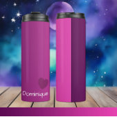 Pflaumenleidenschaft - strahlend mit Herz Thermosbecher