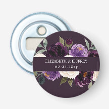 Pflaumenlila Elfenbein Aubergine Florale Hochzeit