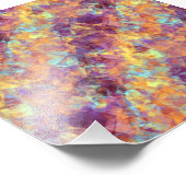 PflaumenLila Krummstoff Fotodruck (Ecke)