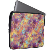 PflaumenLila Krummstoff Laptopschutzhülle (Vorne Rechts)