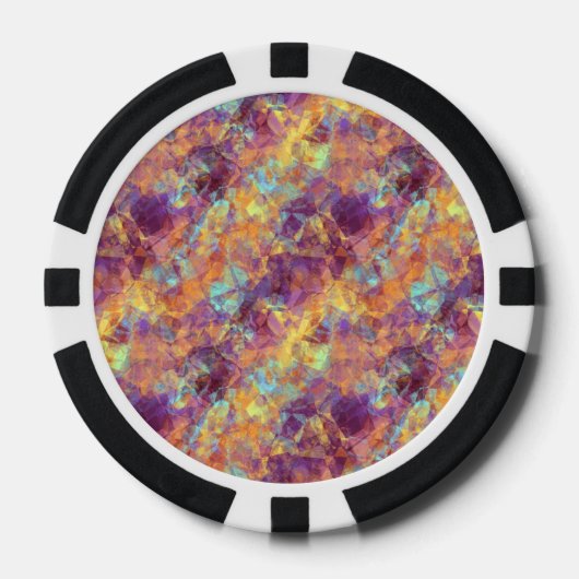 PflaumenLila Krummstoff Pokerchips (Vorderseite)