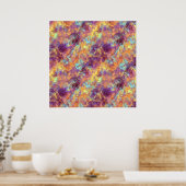 PflaumenLila Krummstoff Poster (Küche)