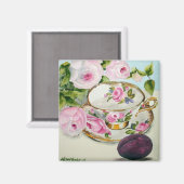 Pflaumenmagnet Magnet (Vorderseite/Rückseite)