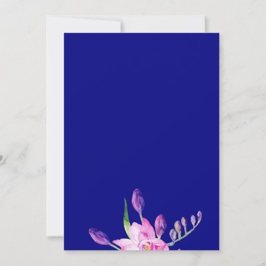 Pflaumenmarinade Hochzeitsfeier Einladung (Rückseite)