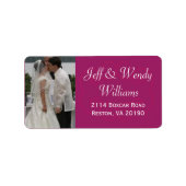 Pflaumenmarkierungen Adressaufkleber (Vorne)