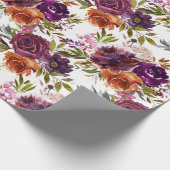 Pflaumenmuster Geschenkpapier (Ecke)