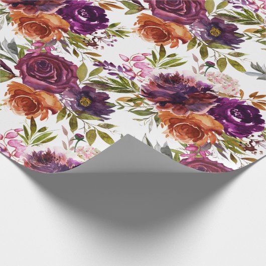 Pflaumenmuster Geschenkpapier (Ecke)