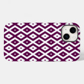 Pflaumenmuster lila und weiß Case-Mate iPhone hülle (Rückseite (Horizontal))