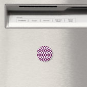 Pflaumenmuster lila und weiß magnet (In Situ (Geschirrspüler))