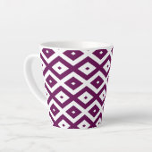 Pflaumenmuster lila und weiß milchtasse (Linke Ecke)