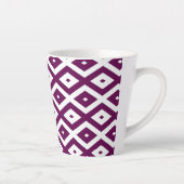 Pflaumenmuster lila und weiß milchtasse (Rechts)