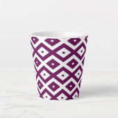 Pflaumenmuster lila und weiß milchtasse (Vorderseite)