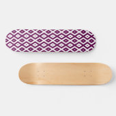 Pflaumenmuster lila und weiß skateboard (Horizontal)