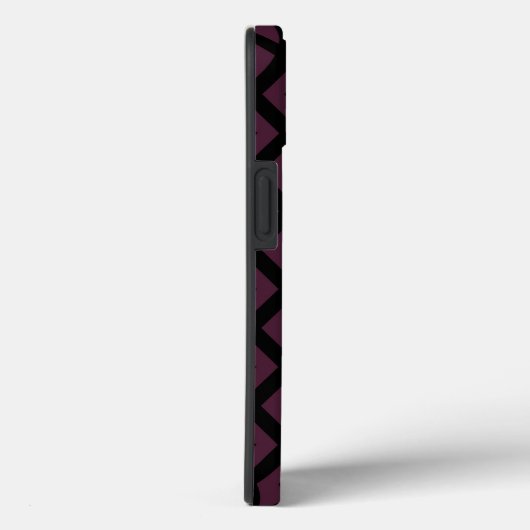 Pflaumenmuster und schwarzer Diamant Muster Case-M Case-Mate iPhone Hülle (Rückseite / Rechts)